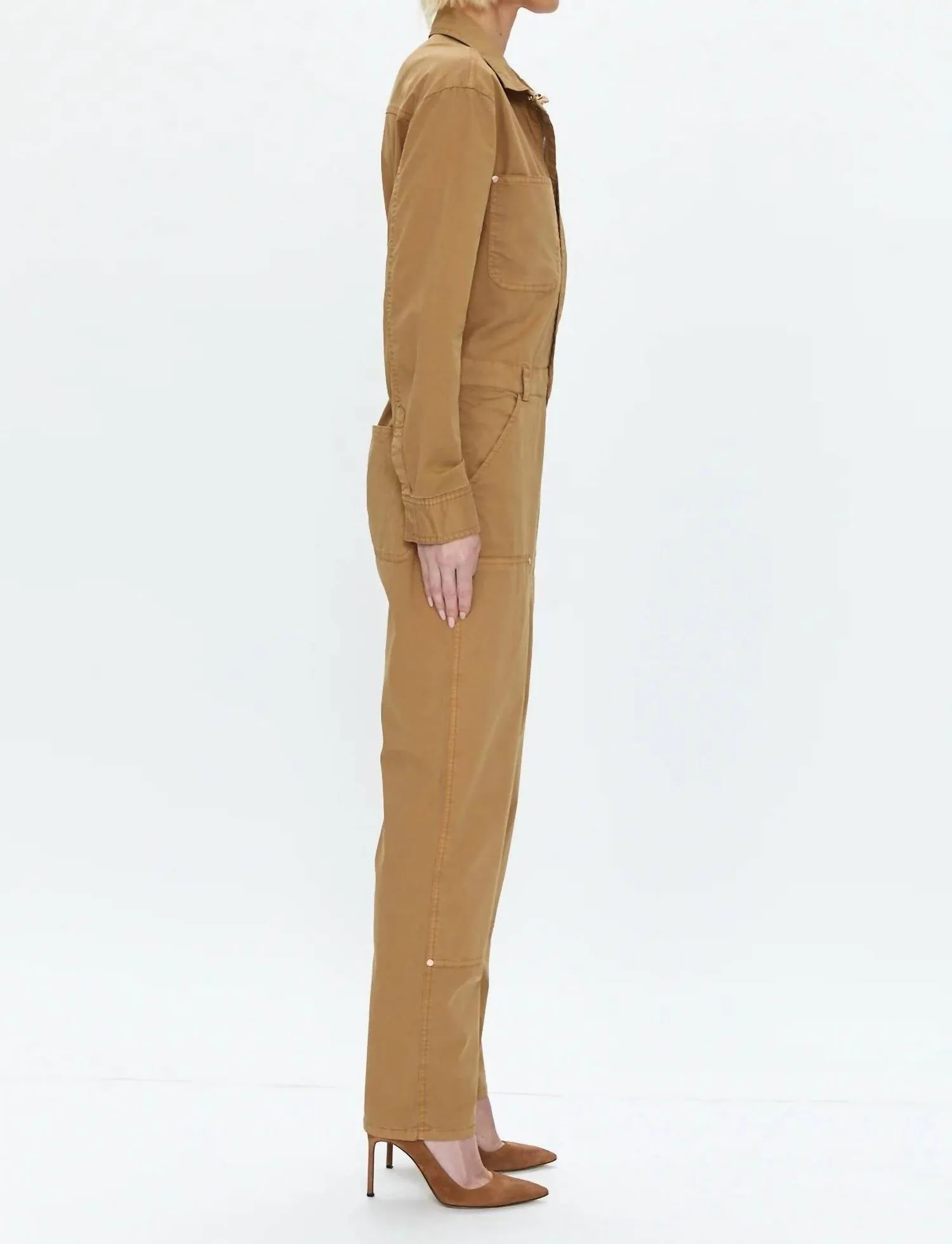 Abigail Jumpsuit In Toffee