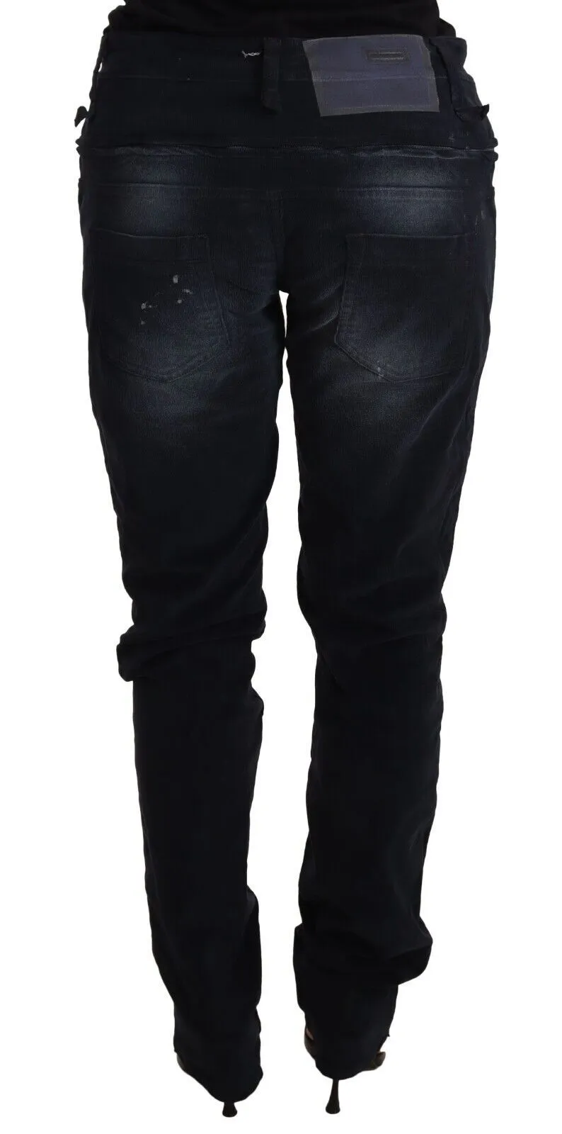 Acht  Washed Cotton  Low Waist Loose Fit Trousers Women's Jeans