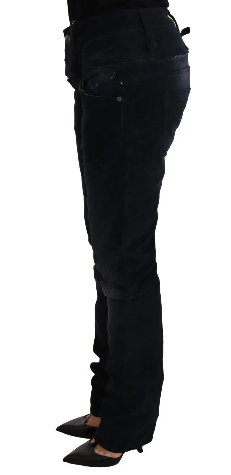 Acht  Washed Cotton  Low Waist Loose Fit Trousers Women's Jeans