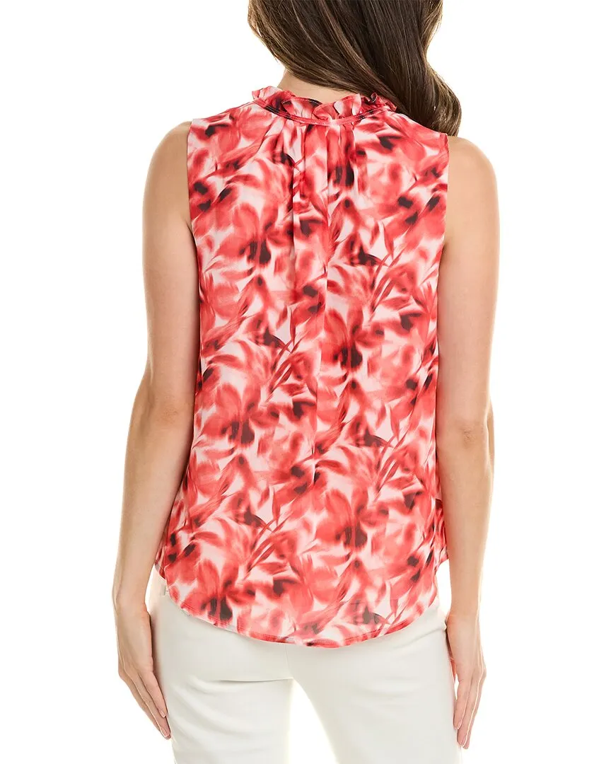 Anne Klein Ruffle Neck Blouse