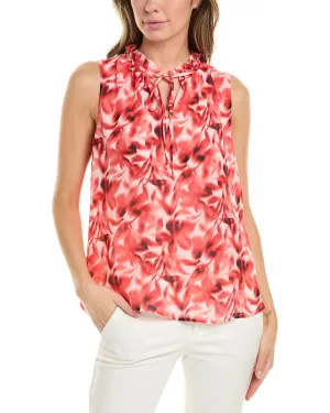 Anne Klein Ruffle Neck Blouse