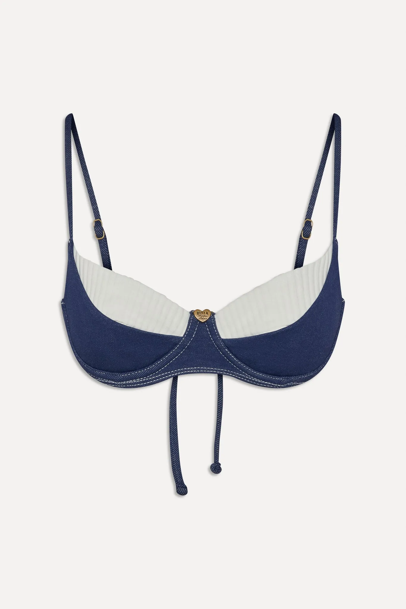 Bella Hadid x Frankies Jolene Underwire Denim Bikini Top