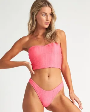 Billabong Wave Trip Tube Bikini Top - Coral Pink
