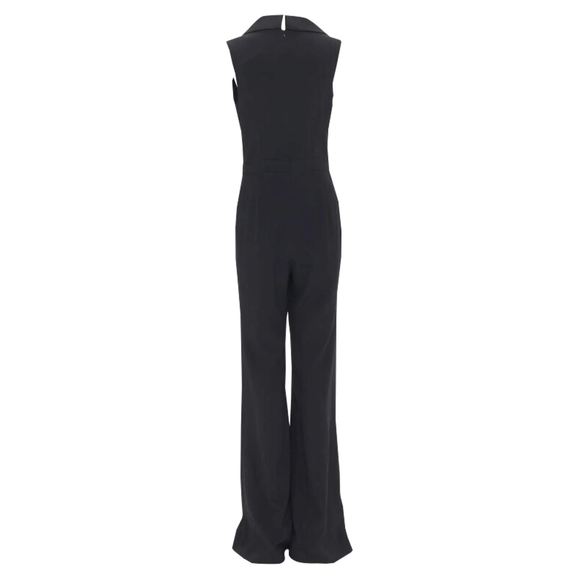 Brandon Maxwell shawl collage plunge wide leg evening jumpsuit