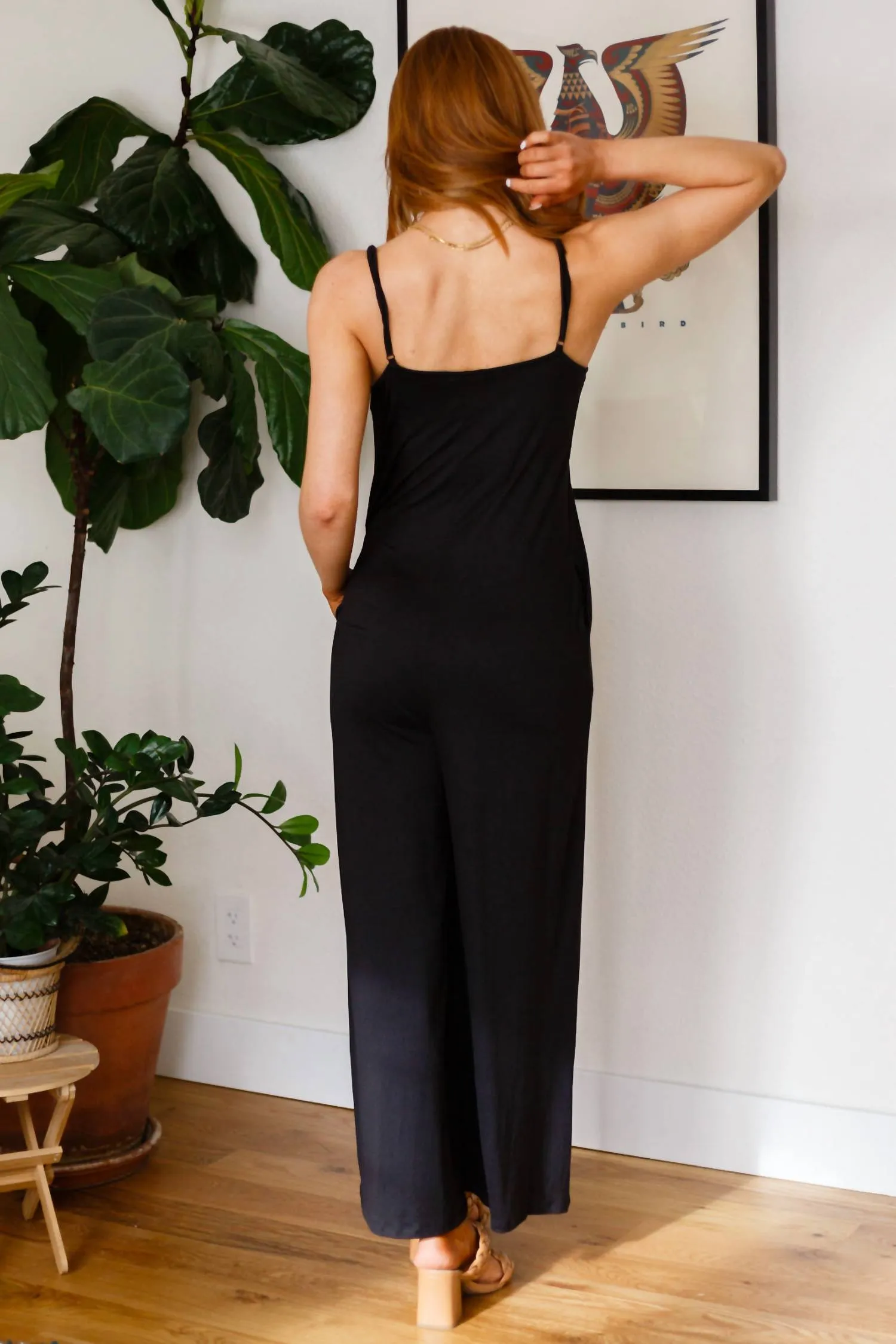 Cobblestone & Cafes Jumpsuit In Black
