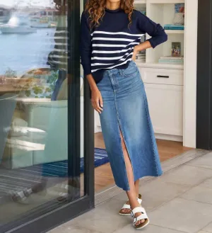 Donnybrook Denim Skirt In Classic Blue Wash