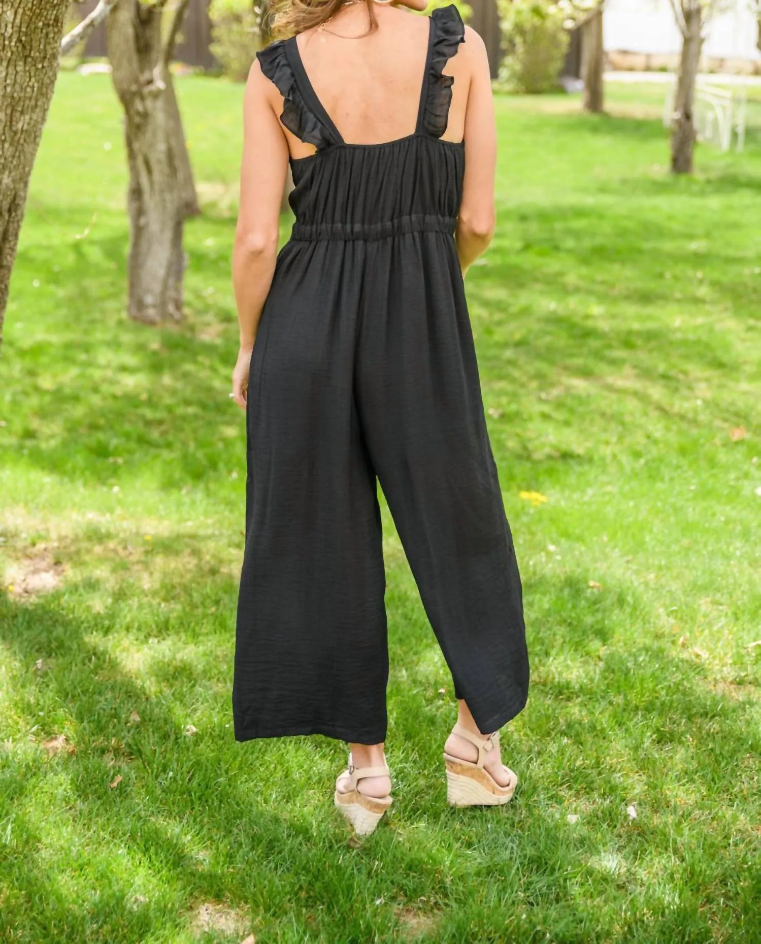 Dropping In Jumpsuit In Black