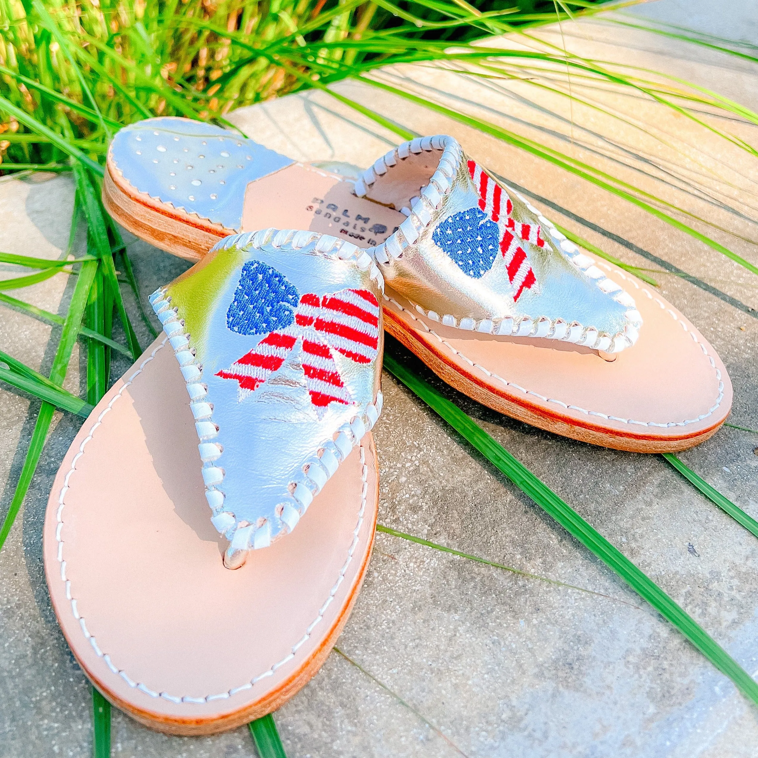 Embroidered Patriotic Bow