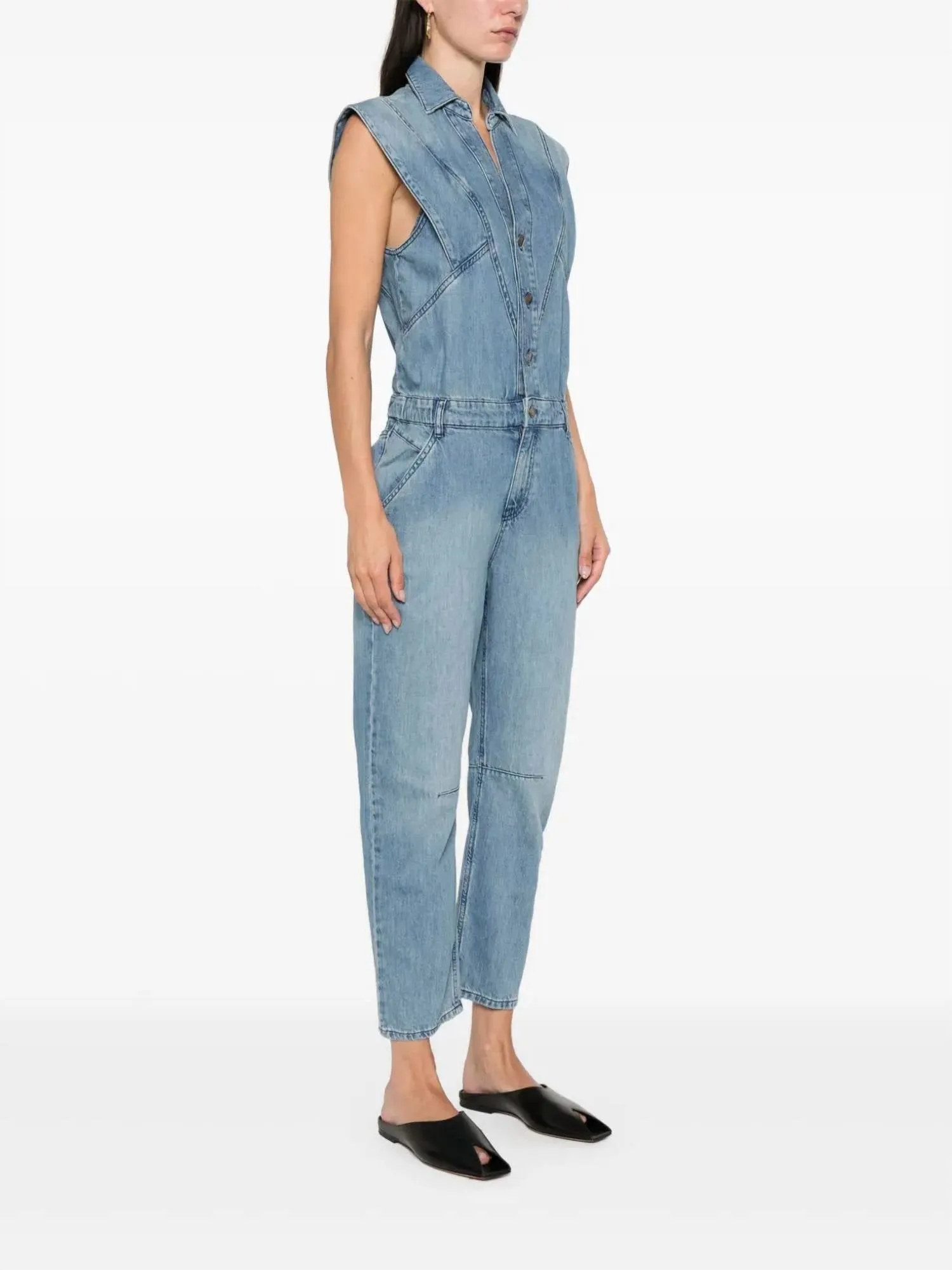 Figo Jumpsuit In Light Used Blue