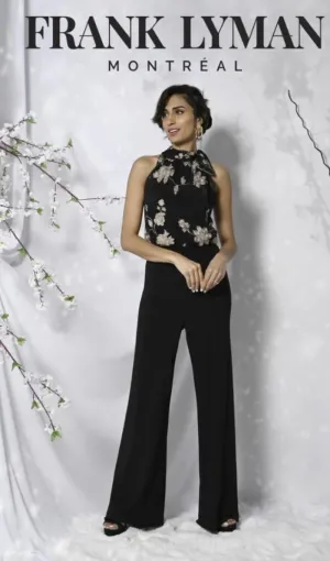 Floral Brocade Jumpsuit