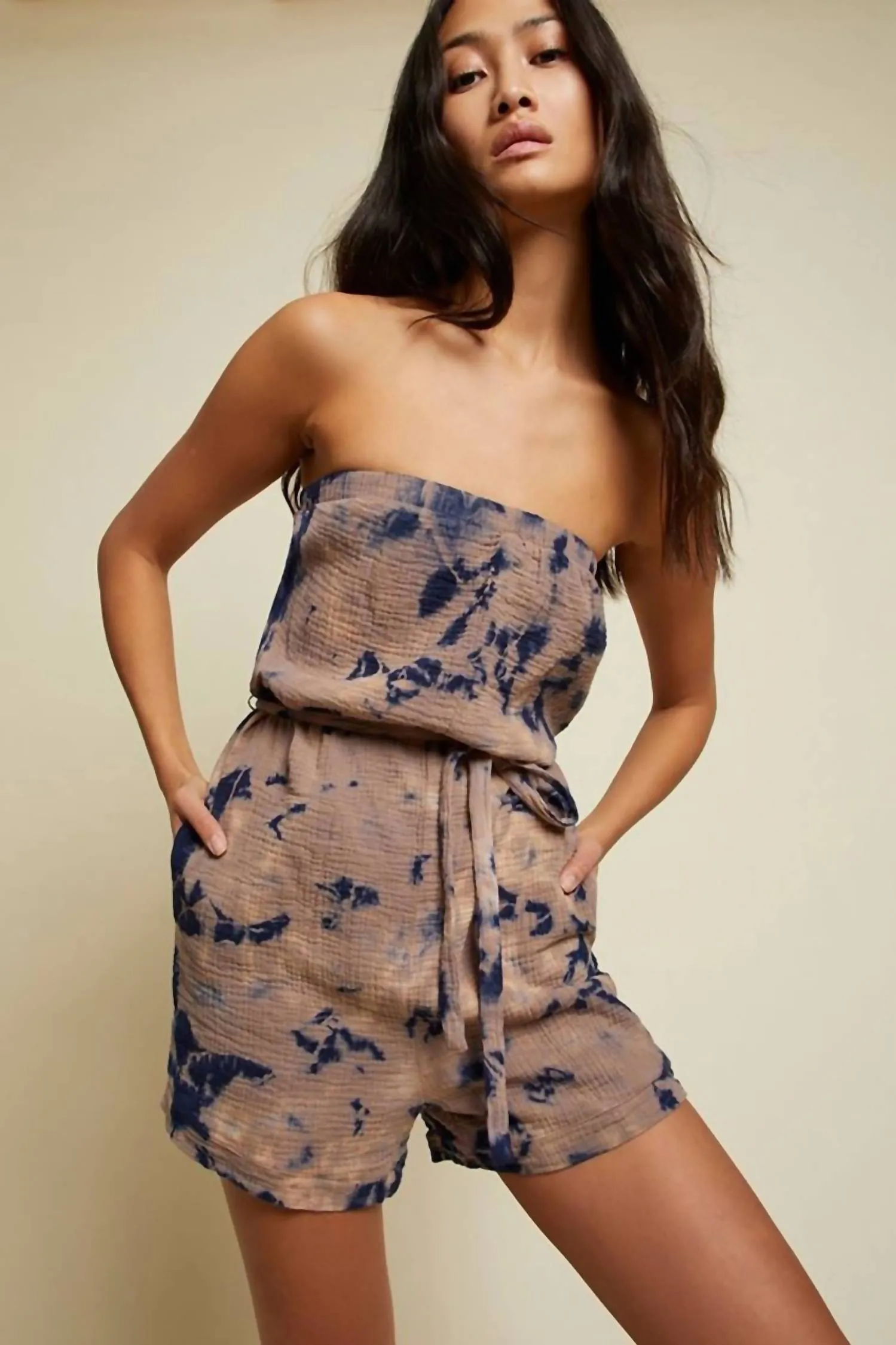 Gita Romper In Deep Water