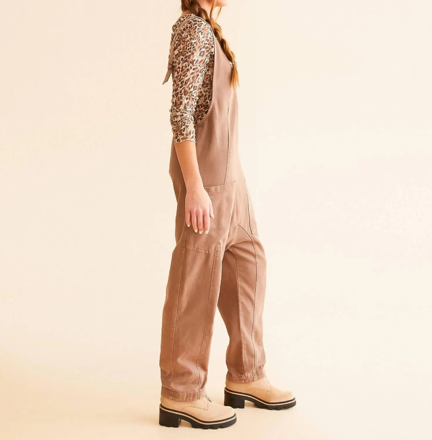 High Roller Jumpsuit In Rare Stone