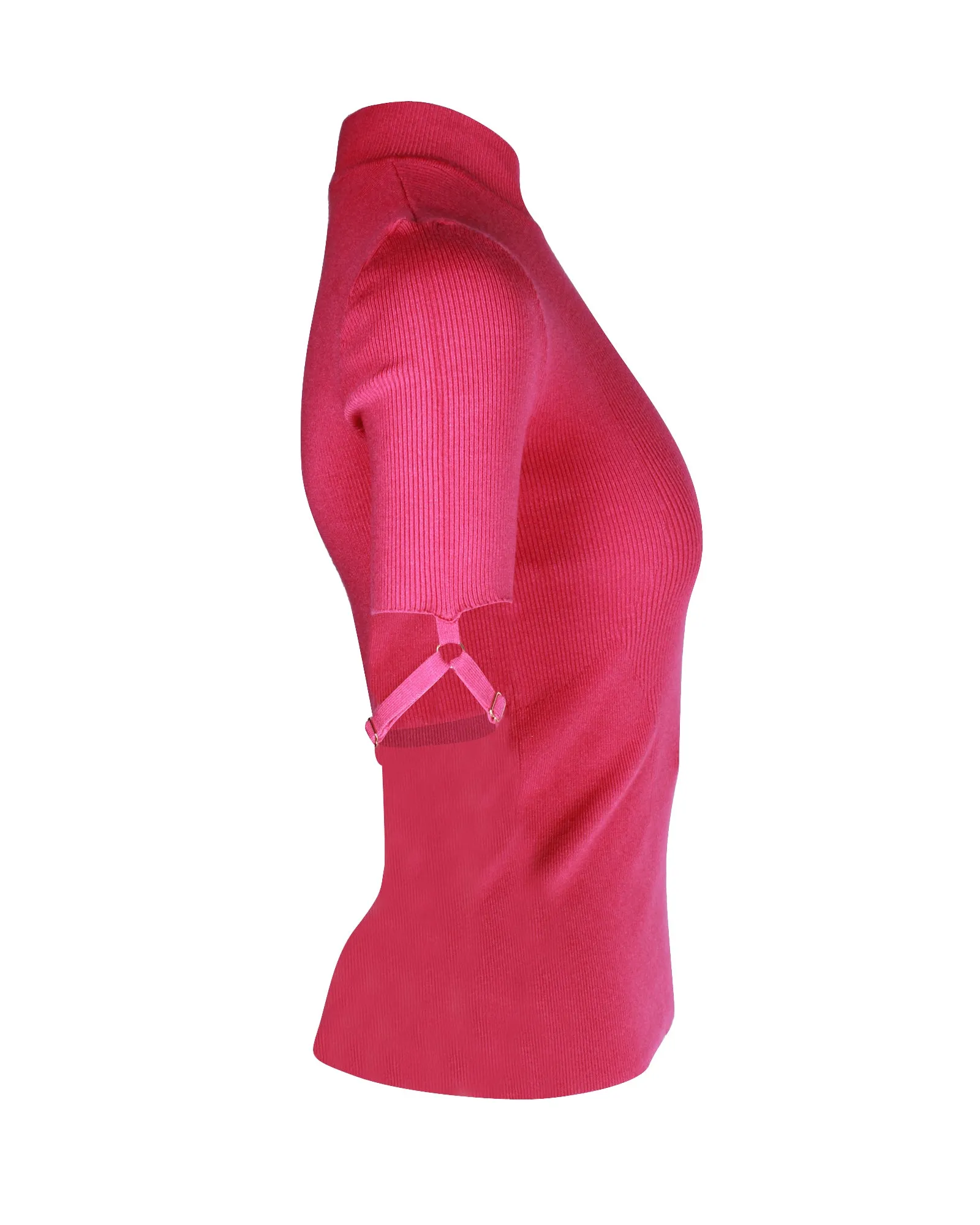 Jacquemus La Maille Torre Ribbed Top in Pink Viscose