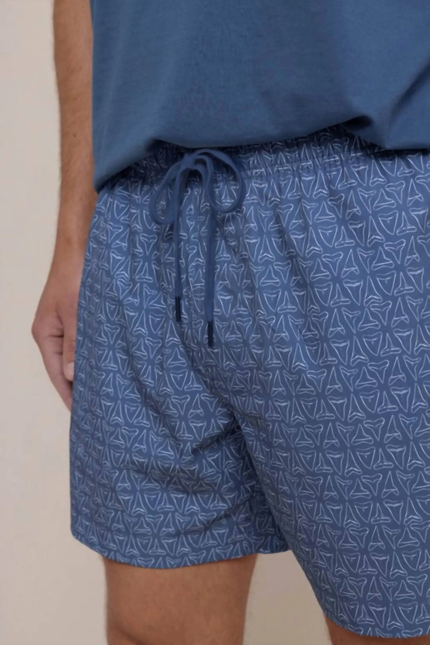 Jaw Breakers Swim Trunks In Light Indigo