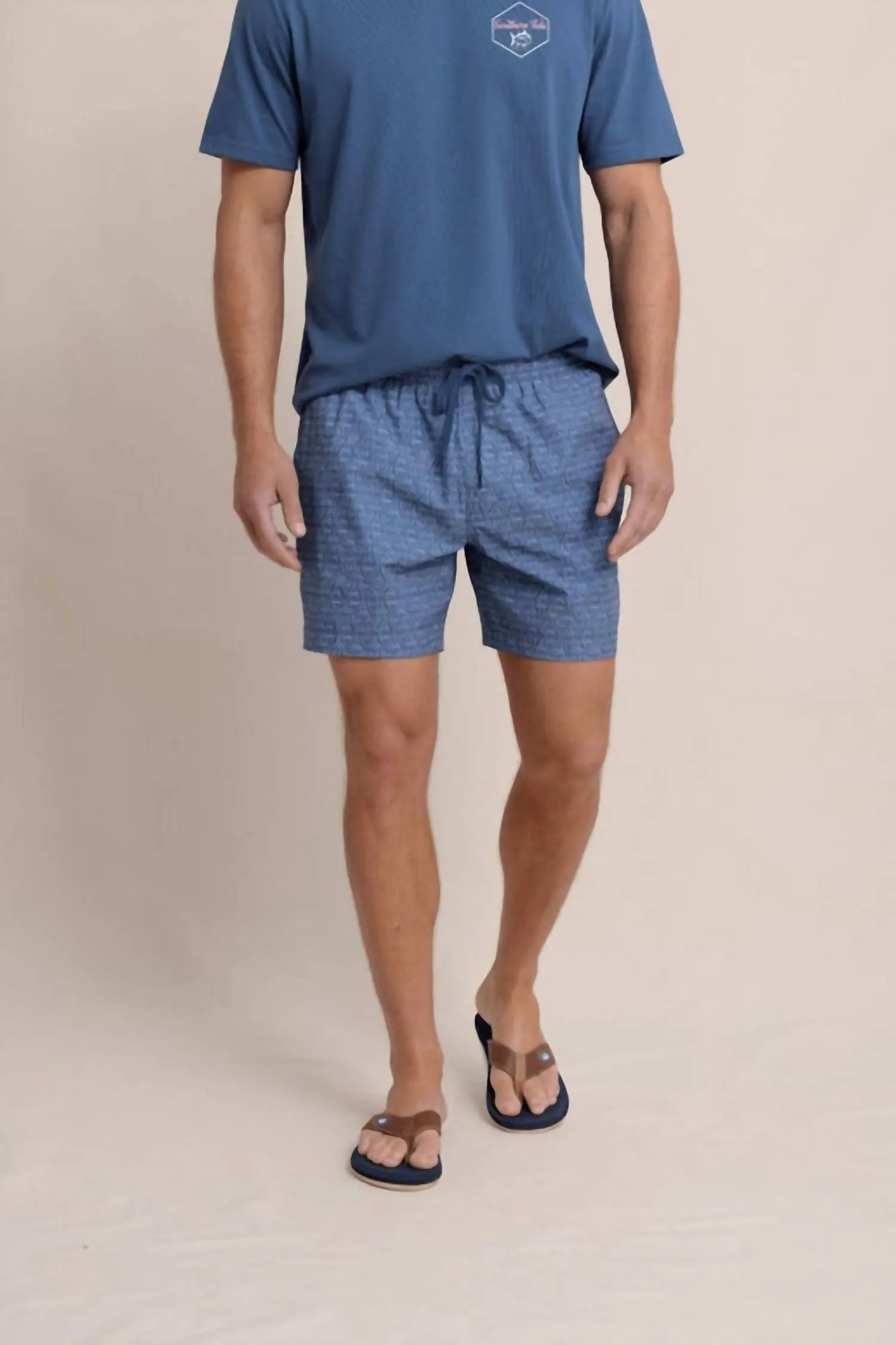Jaw Breakers Swim Trunks In Light Indigo