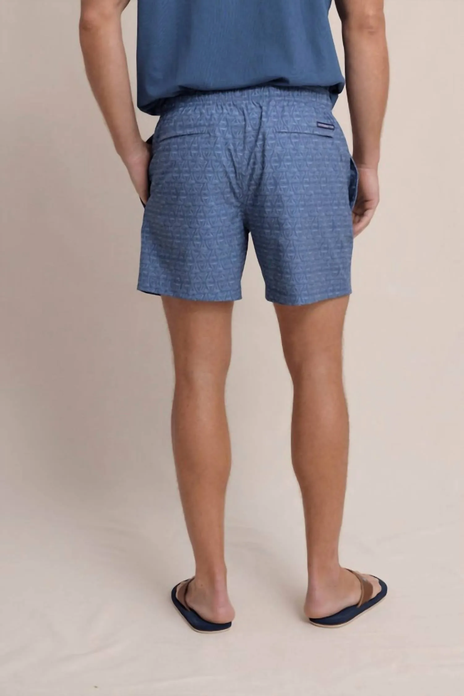 Jaw Breakers Swim Trunks In Light Indigo