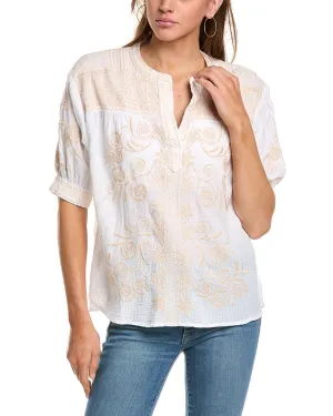 Johnny Was Hannani Henley Shirt