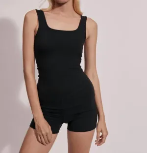 Let's Move Bates All In One 4 Romper In Black