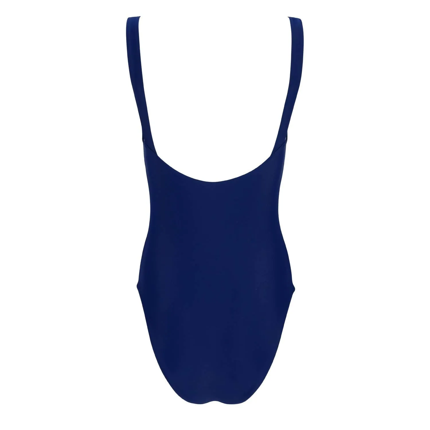 Low Back Simple One Piece In Navy