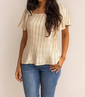 Lustrous Elegance Ivory Silk Blouse