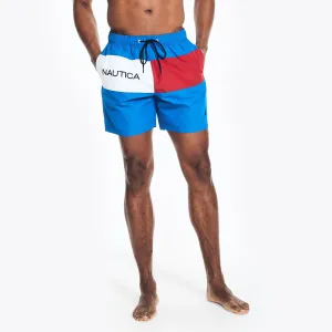 Nautica Mens 6" Heritage Flag Quick-Dry Swim