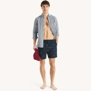 Nautica Mens 6" Printed Quick-Dry Swim