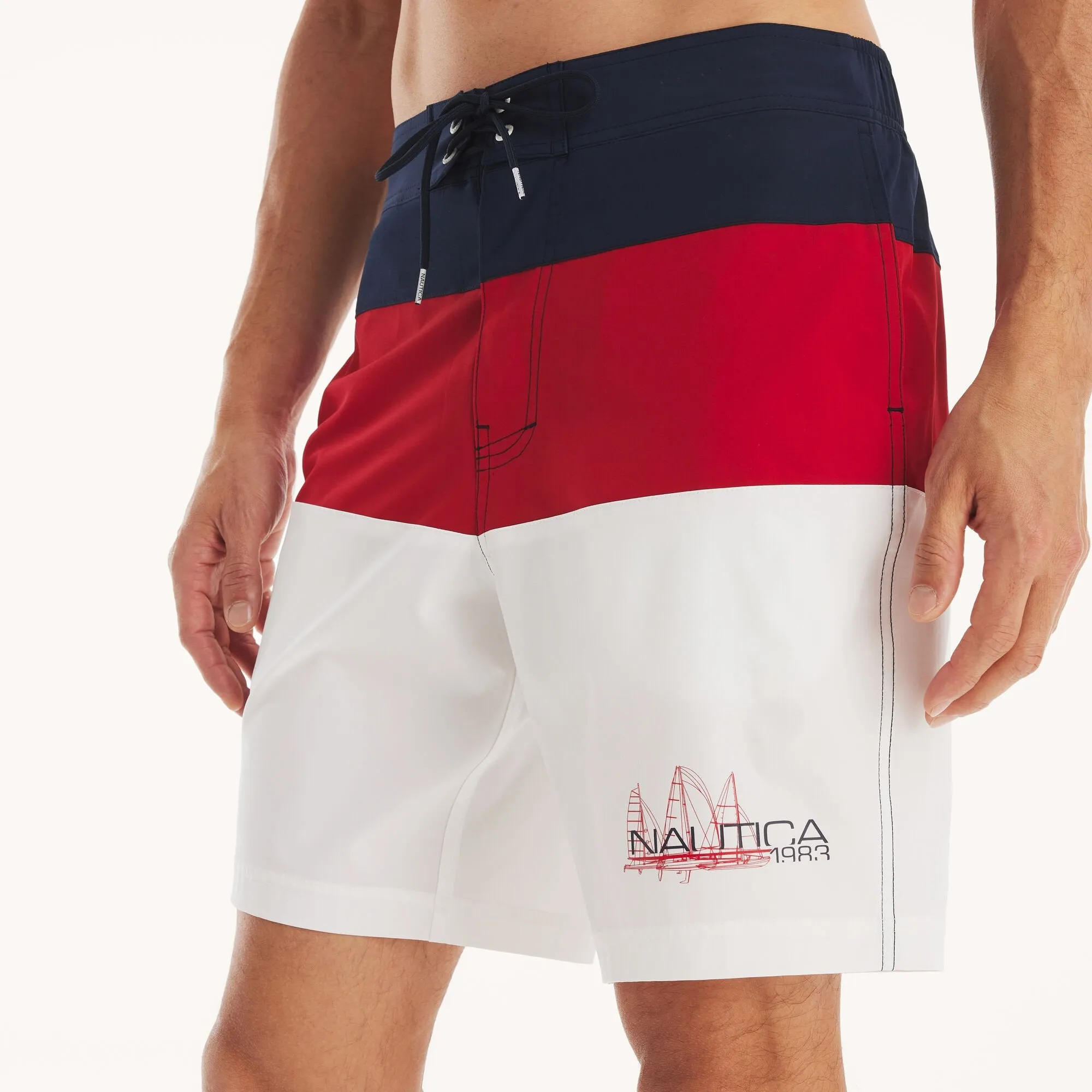 Nautica Mens 8.5" Board Quick-Dry Swim