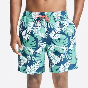 Nautica Mens 8" Big & Tall Printed Quick-Dry Swim