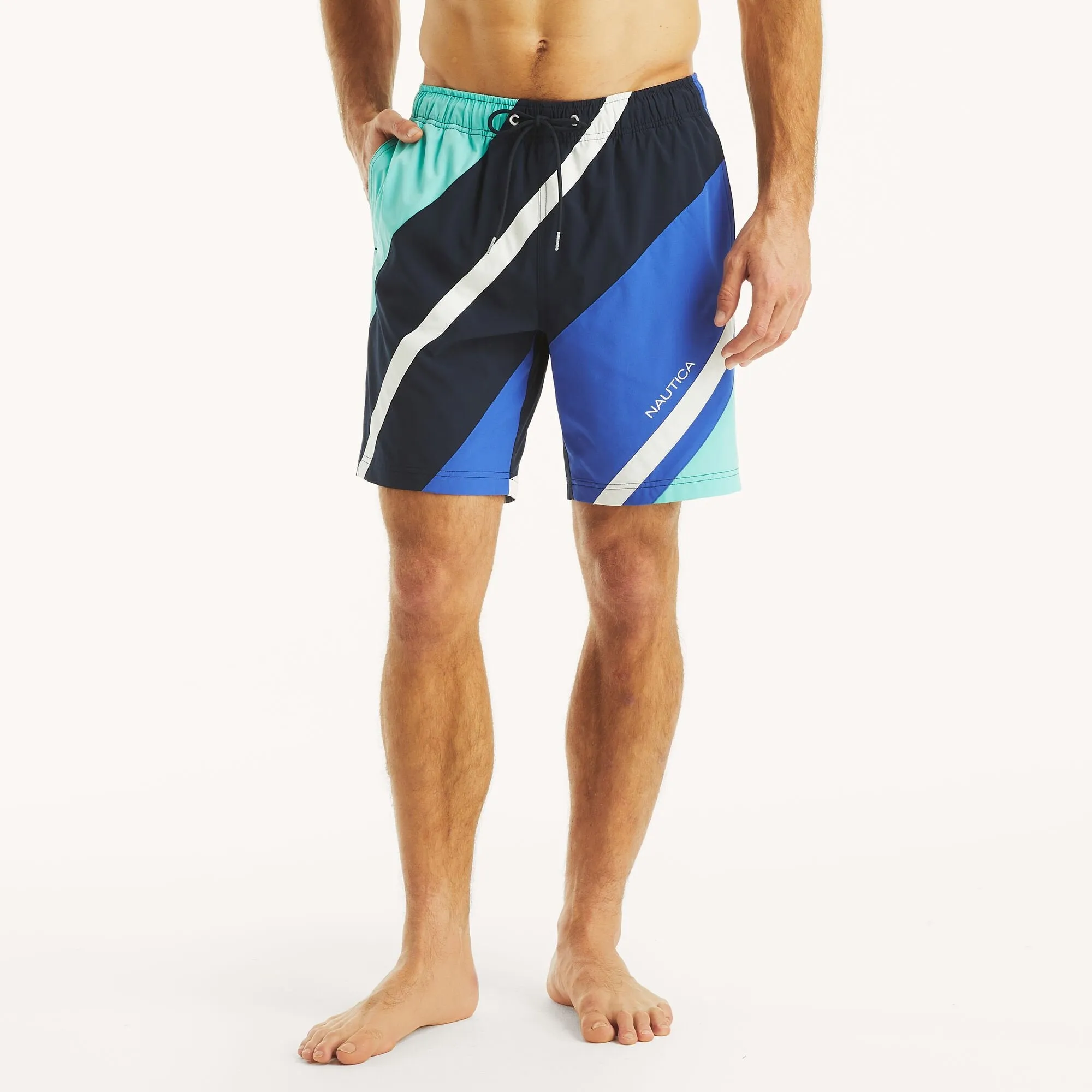 Nautica Mens 8" Quick-Dry Swim