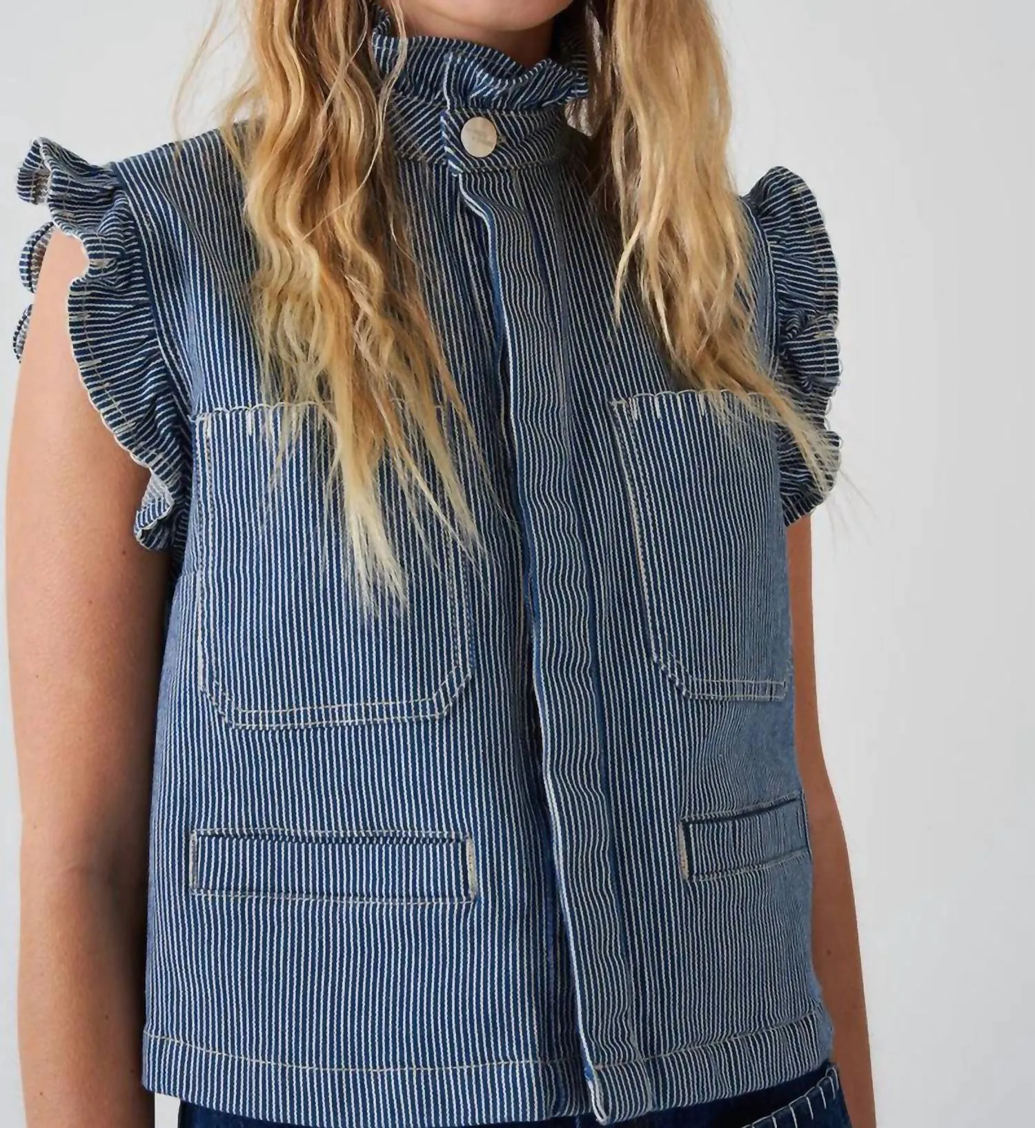 Pablo Vest In Striped