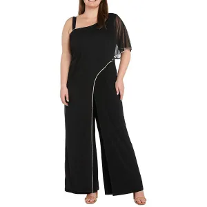 Plus Womens Embellished Polyester Jumpsuit