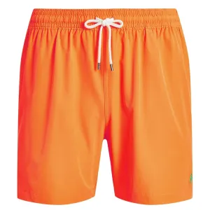 Polo Ralph Lauren Traveler Swim Trunks Men's Orange Polyester Pockets MXX201