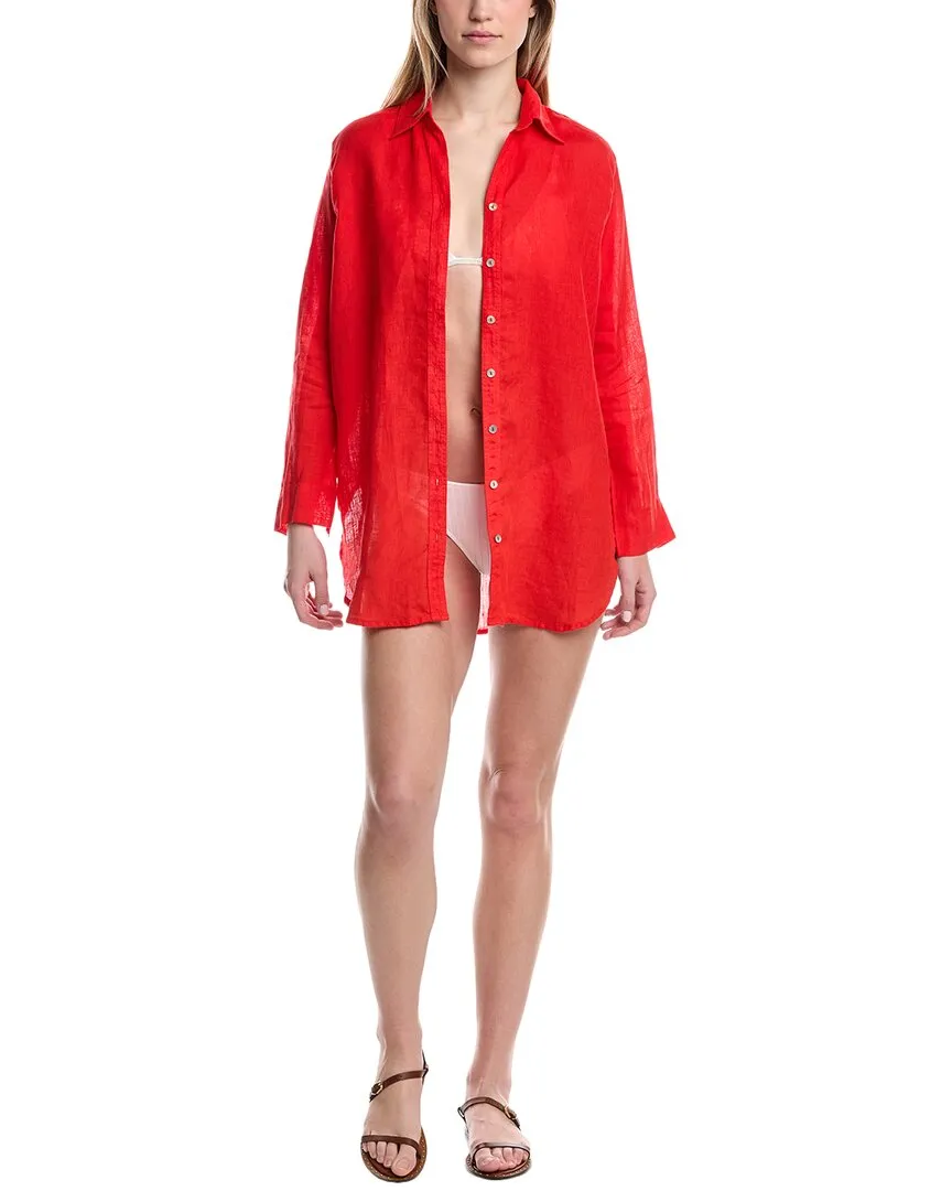 PQ Swim Tilly Linen Cover-Up Shirt