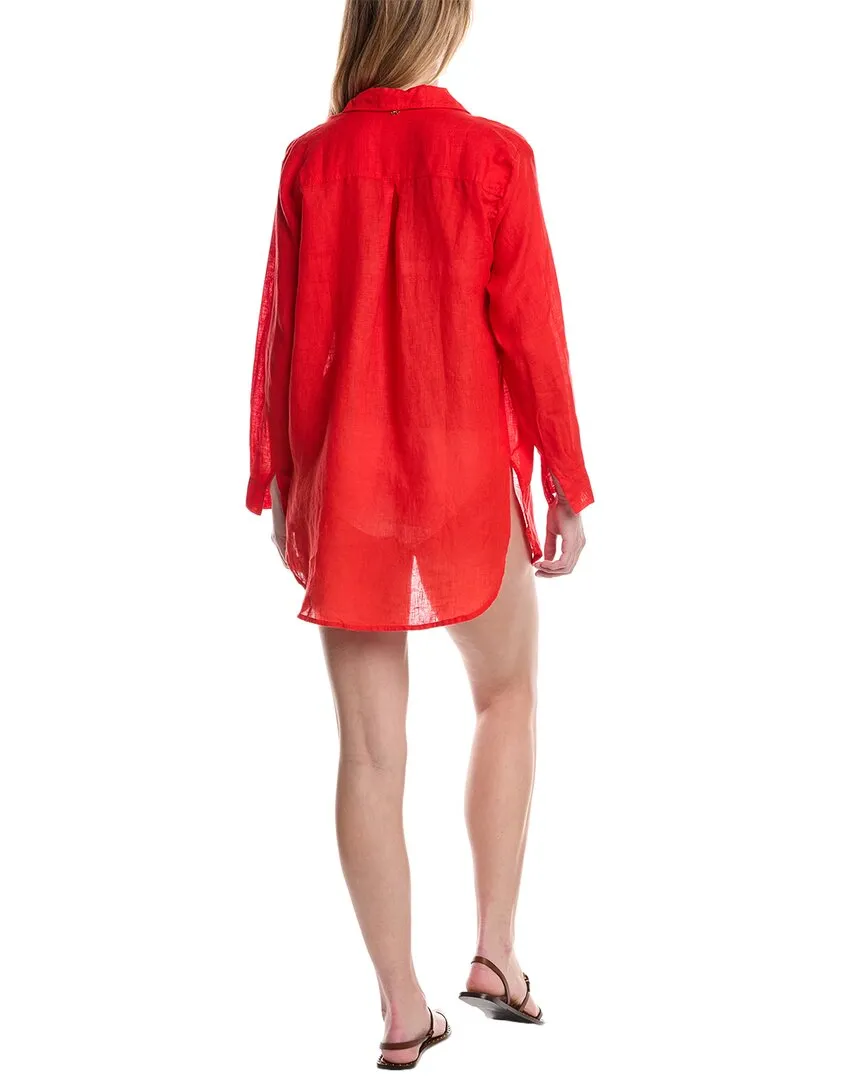 PQ Swim Tilly Linen Cover-Up Shirt