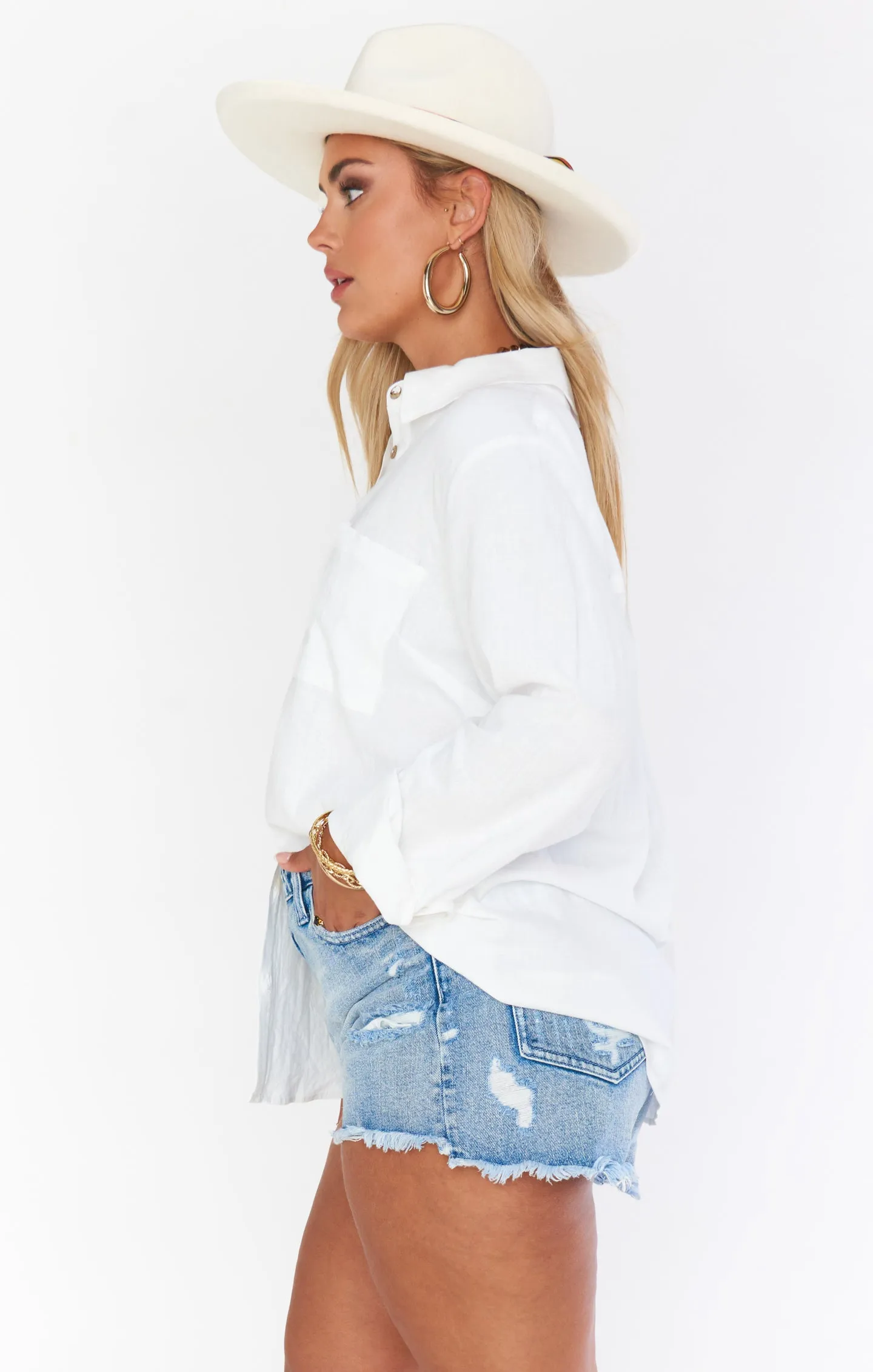 Presto Shirt ~ White Linen