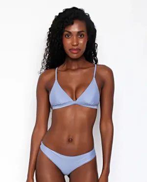 Rip Curl Classic Eco Crossback Tri Bikini Top - Mid Blue