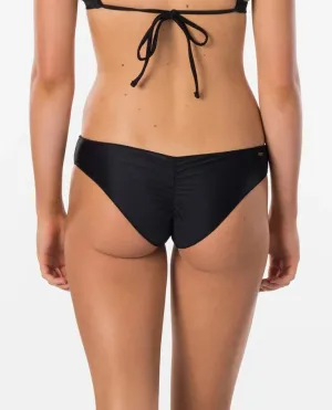 Rip Curl Classic Surf Cheeky Coverage Bikini Bottom - Black