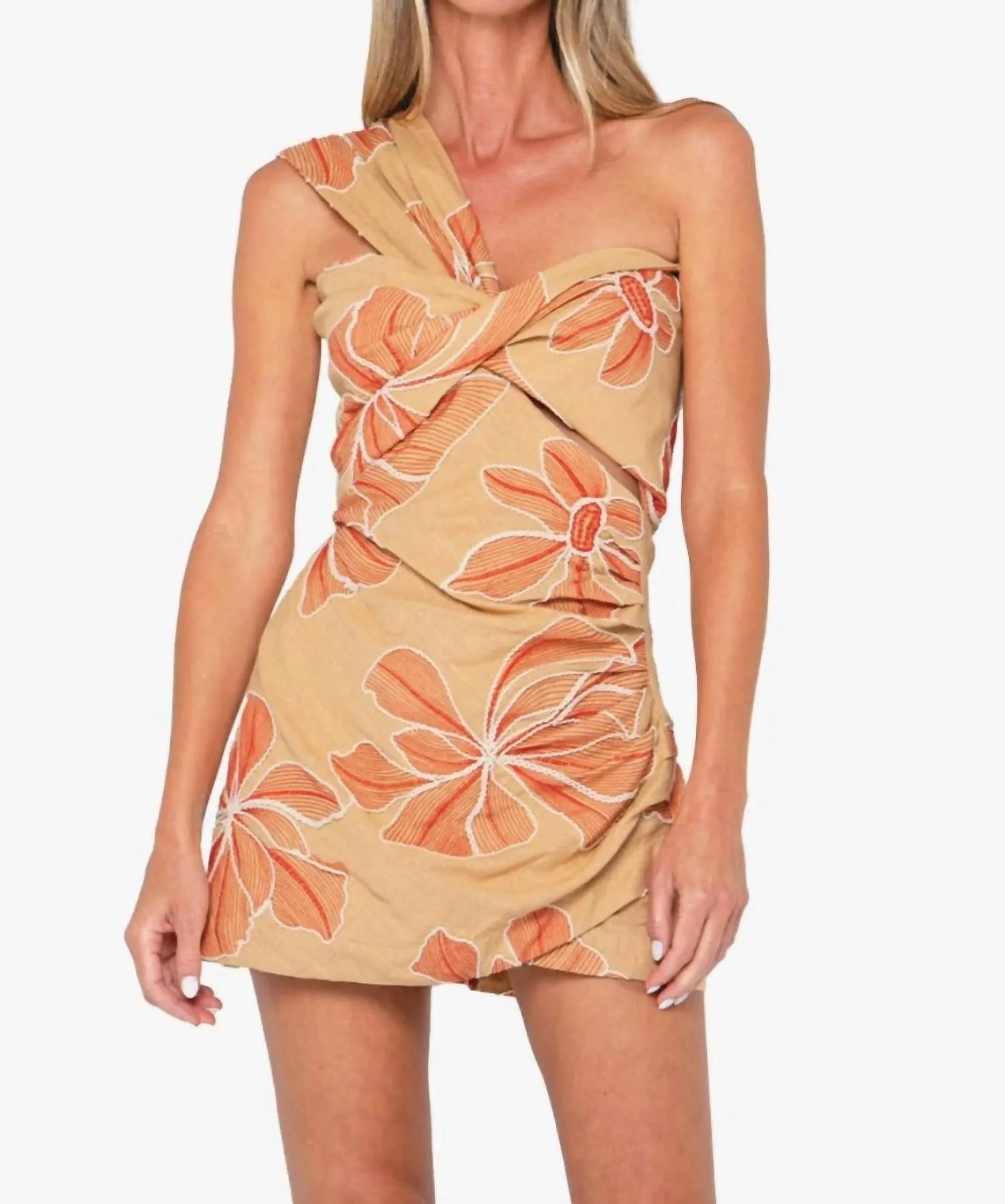 Solange Romper In Orange Multi