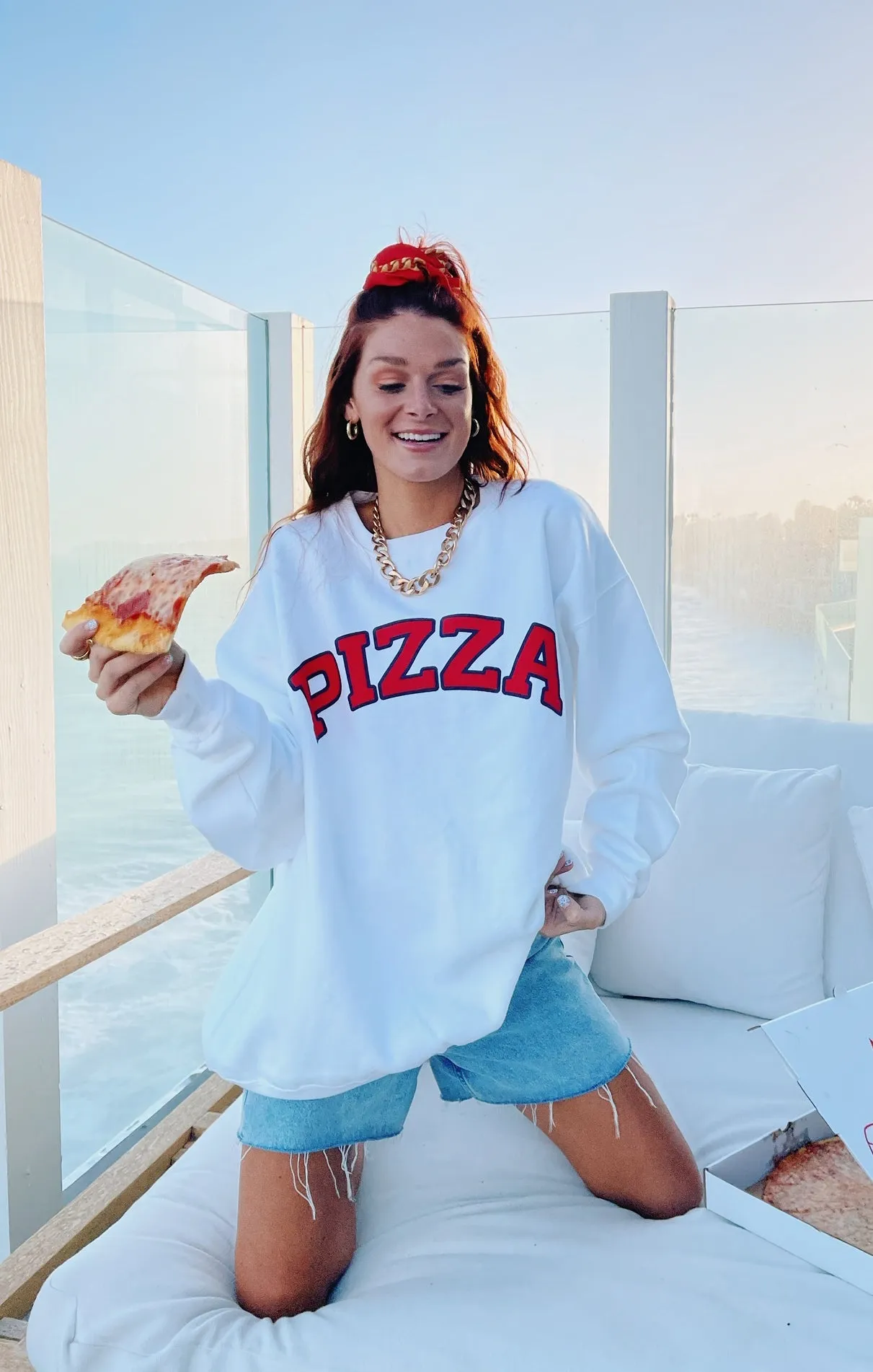 Stanley Sweatshirt ~ Pizza Graphic
