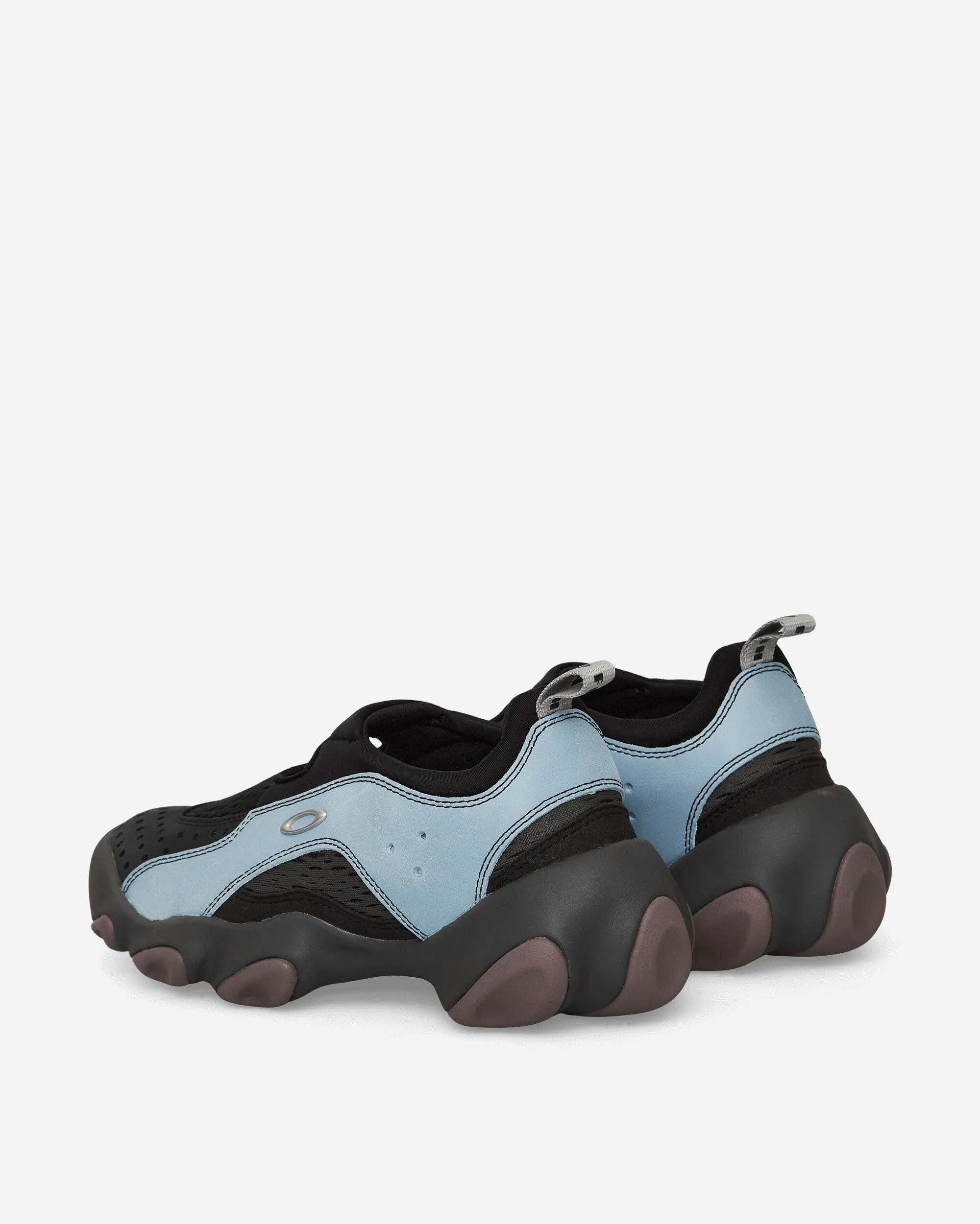 Suede Flesh Sandals Stone Blue