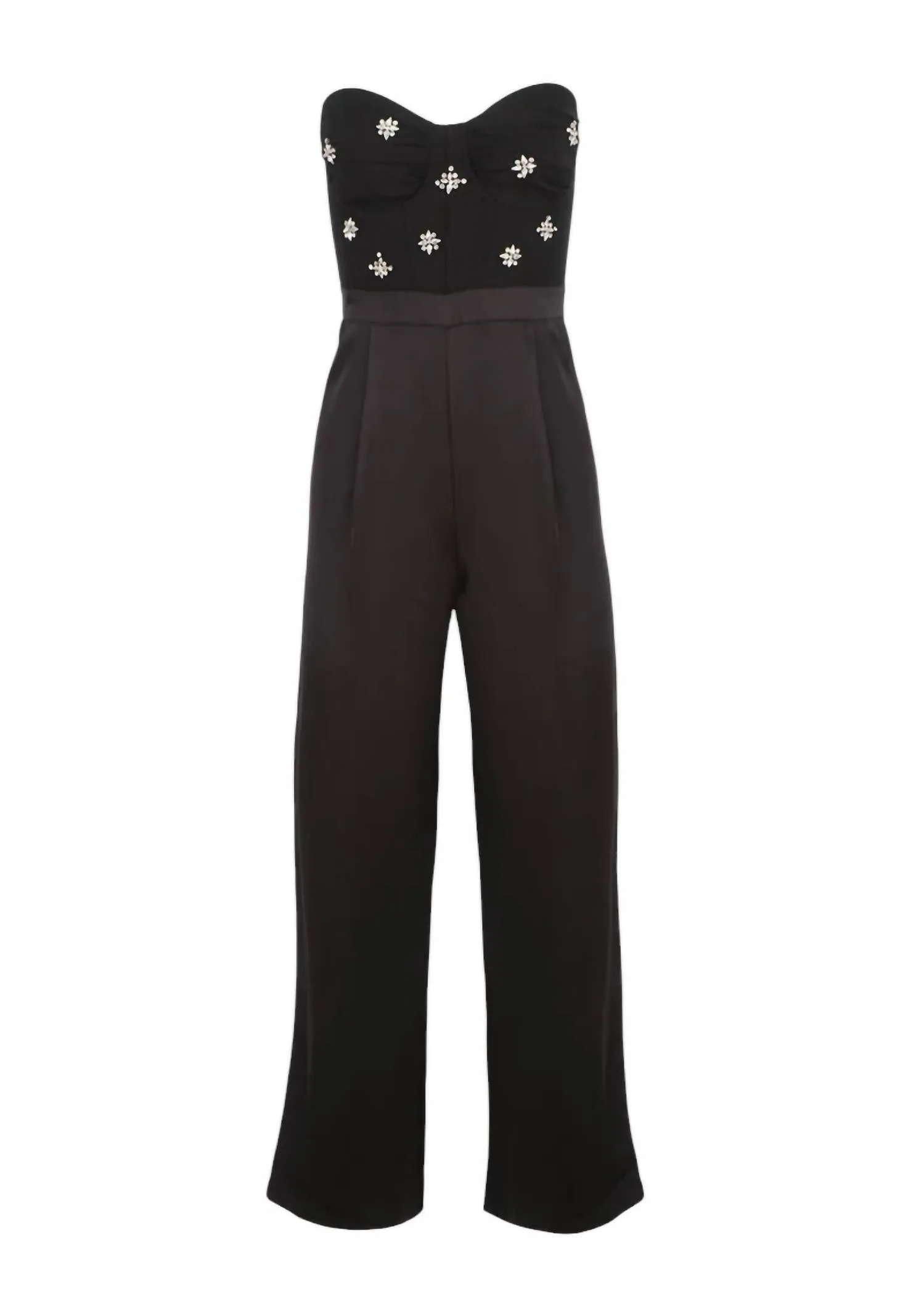 Sweetheart Neck Jumpsuit In Black