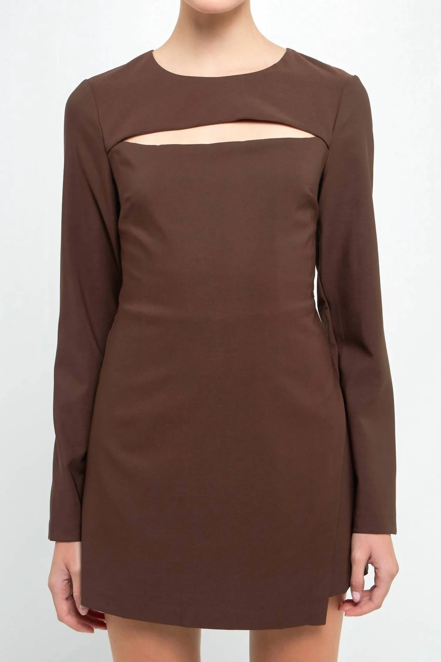 Talk Too Much Romper In Brown