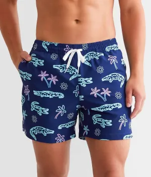 The Neon Glades 7" Swim Trunk In Navy