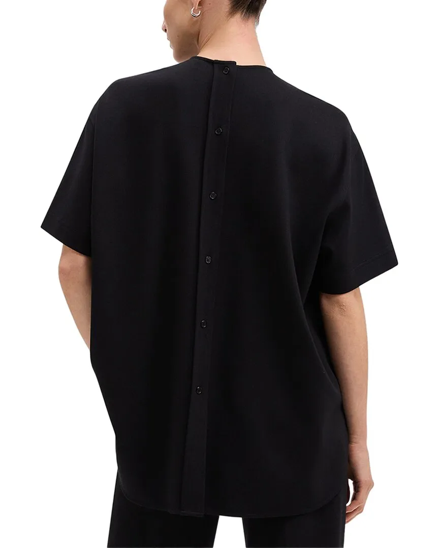 Theory Button Back Tee