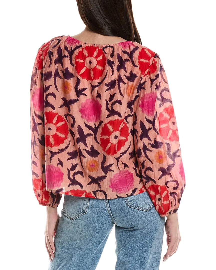 Velvet by Graham & Spencer Fraser Silk-Blend Blouse