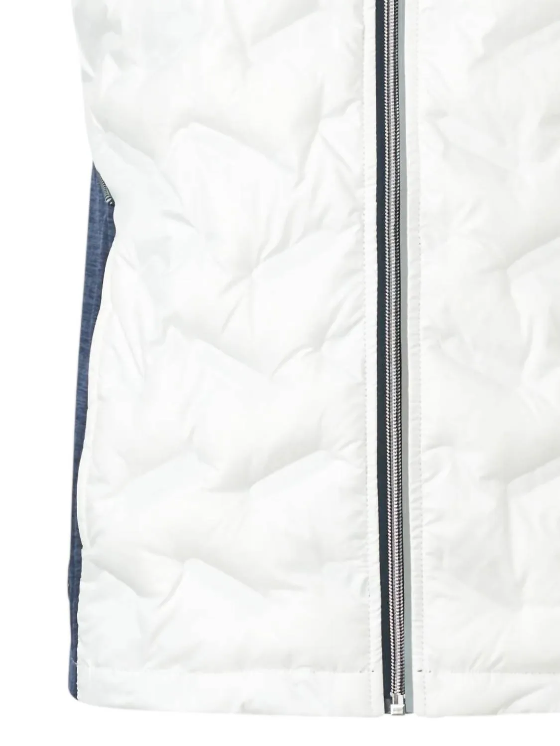 Women Elgin Hybrid Vest In White/navy