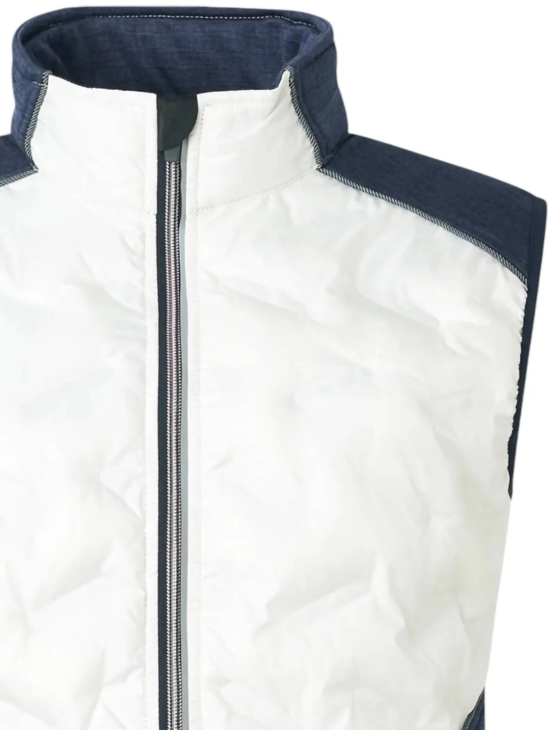 Women Elgin Hybrid Vest In White/navy