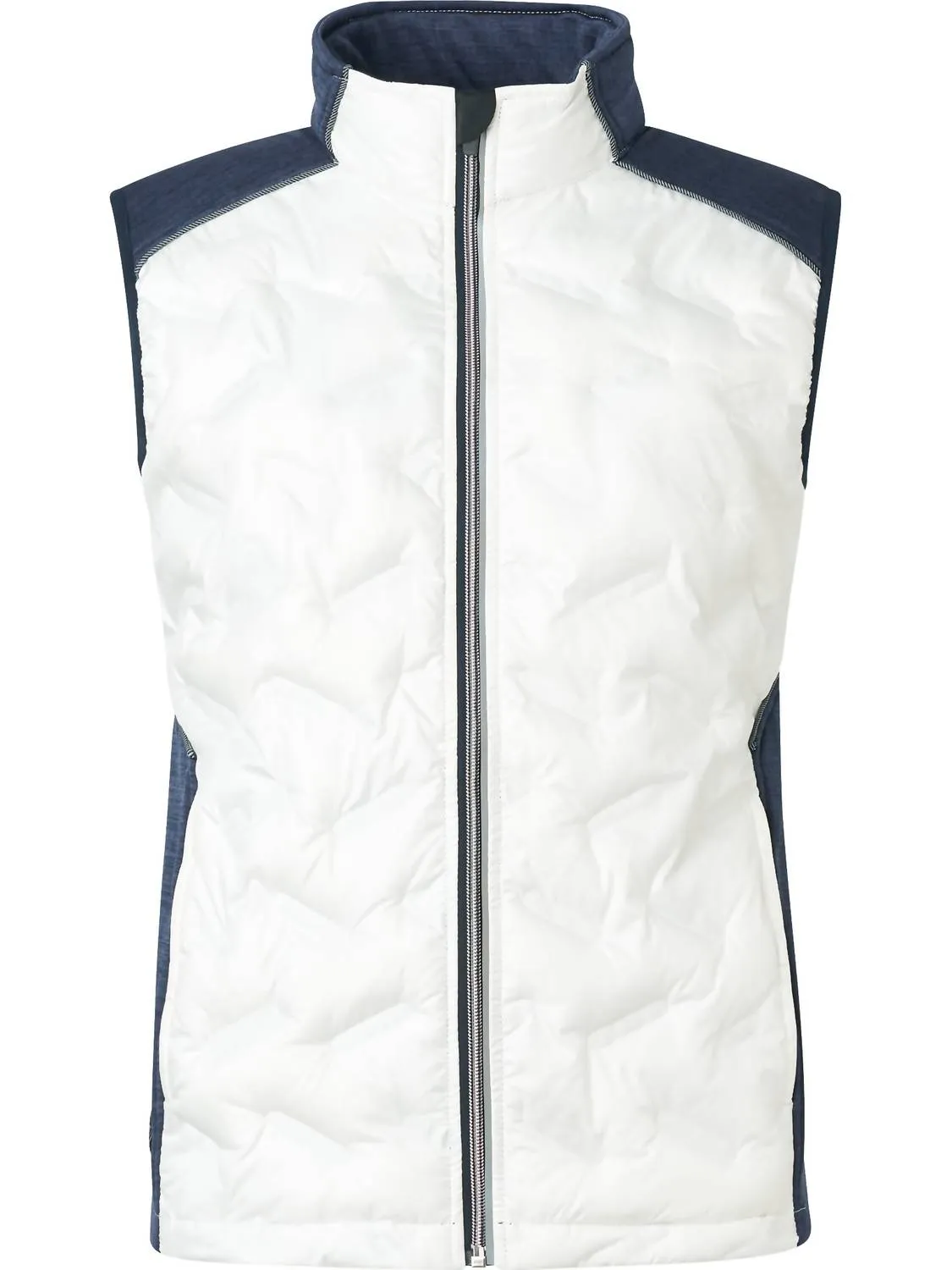 Women Elgin Hybrid Vest In White/navy