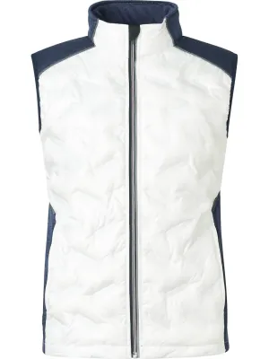 Women Elgin Hybrid Vest In White/navy