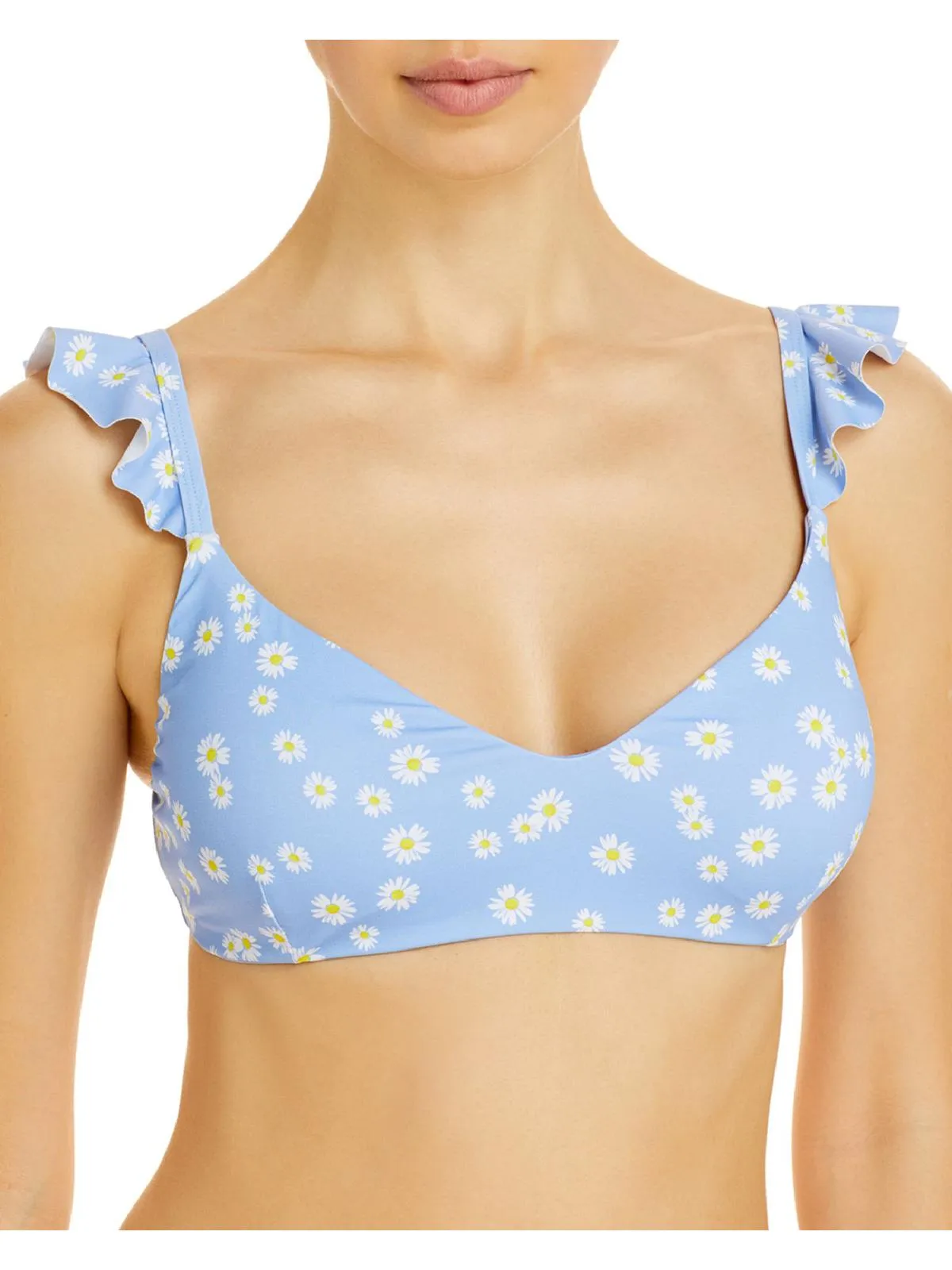 Womens Fringed Thin Strap Bikini Swim Top